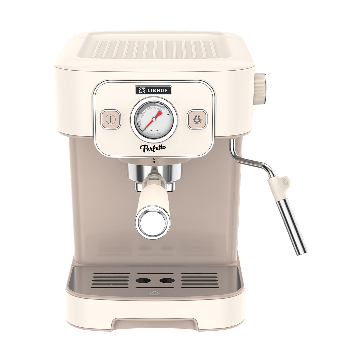 Рожковая кофеварка Libhof CCM-320 бежевый рожковая кофеварка virtuoso xp444c10