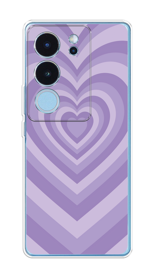 

Чехол на Vivo V29 "Violet heart latte", Фиолетовый, 269350-1