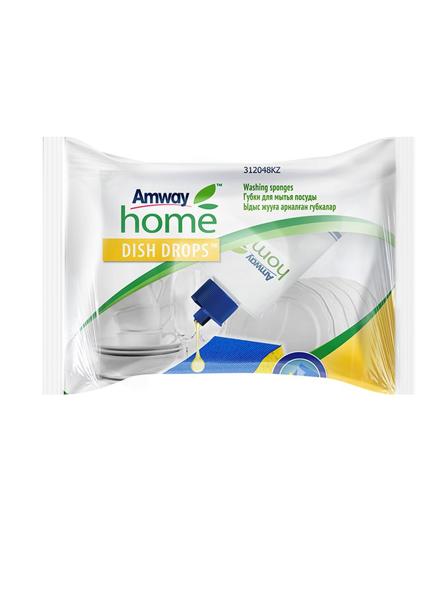 Губки для мытья посуды Amway Dish Drops, 4 шт