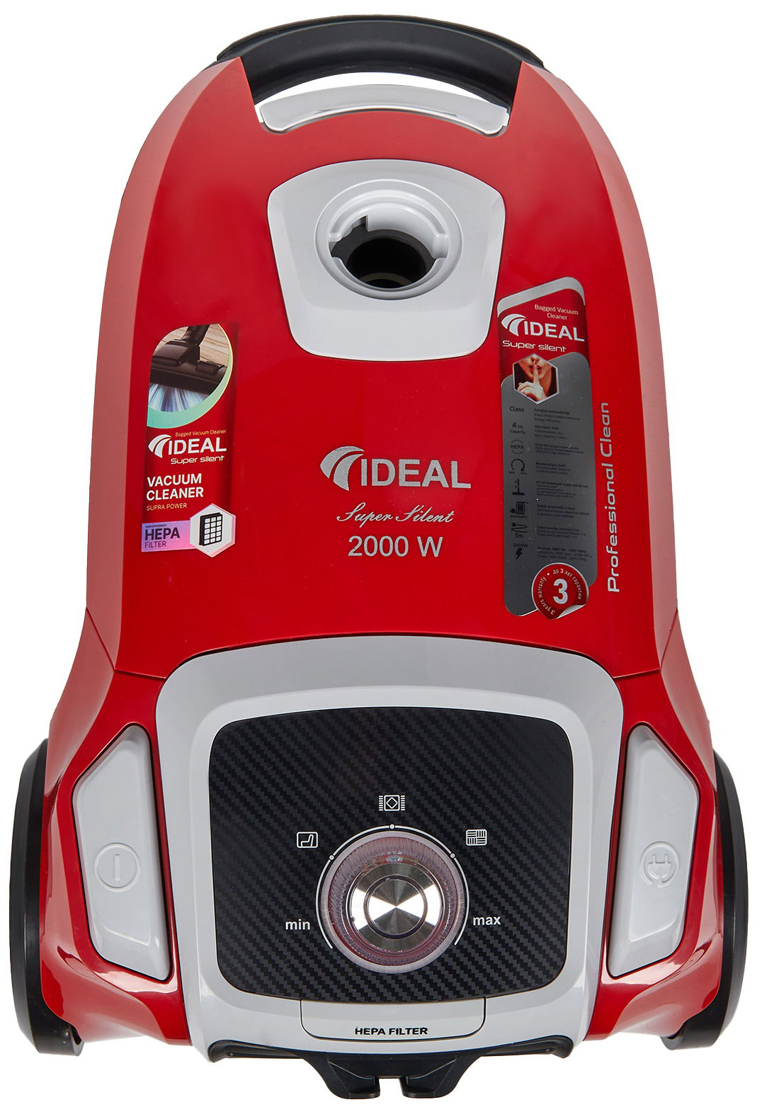 Пылесос Ideal VC-2000 красный аккумулятор для беспроводного пылесоса ulike 1050 2000 мач