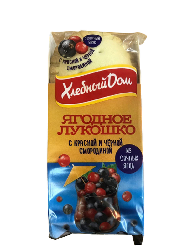 

Кекс Хлебный Дом Ягодное лукошко с красной и черной смородиной 70 г х 2 шт
