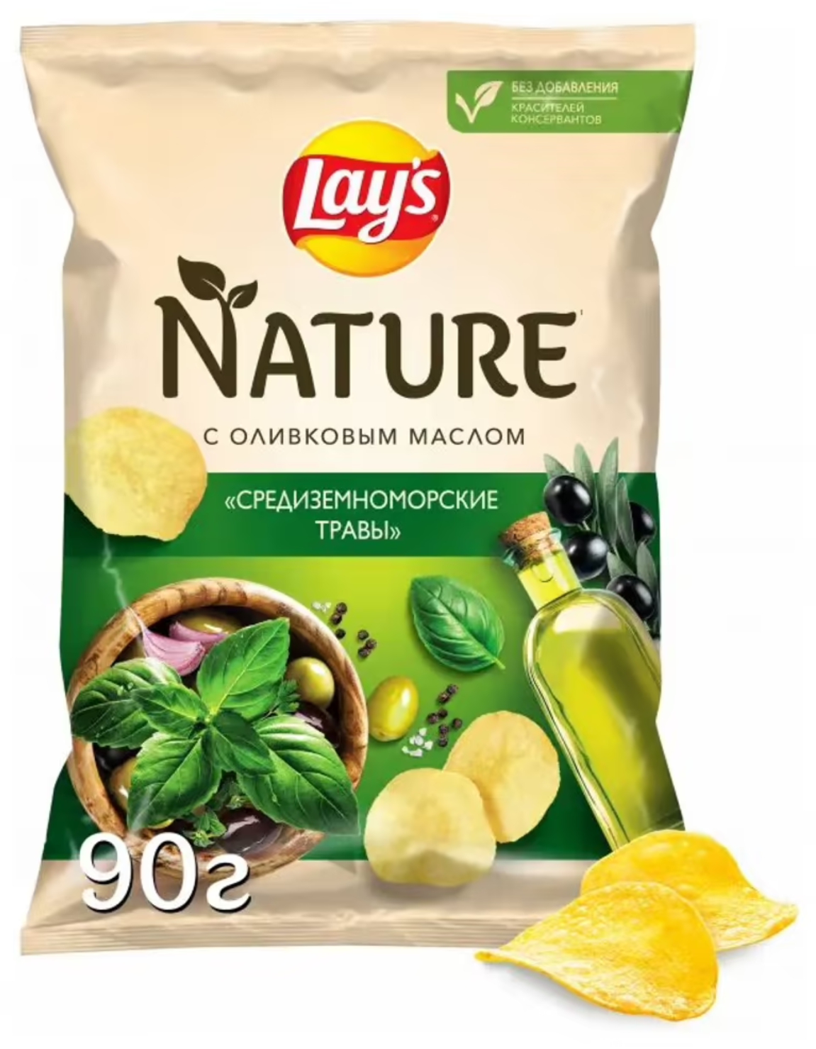 

Чипсы Lays Nature Средиземноморские травы 90 г