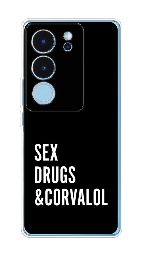 

Чехол на Vivo V29 "Corvalol", Черный;серый;белый, 269350-1