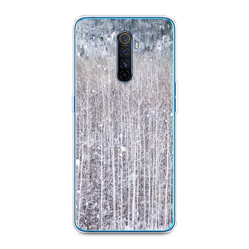 

Чехол на Realme X2 Pro "Снежный лес", Бежевый;серый;белый, 251750-5