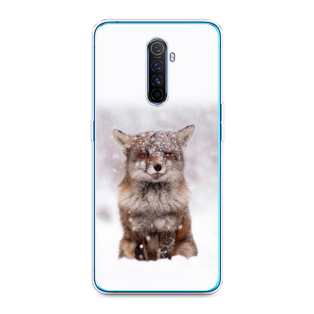 

Чехол на Realme X2 Pro "Зимняя лиса", Белый;серый;коричневый, 251750-1