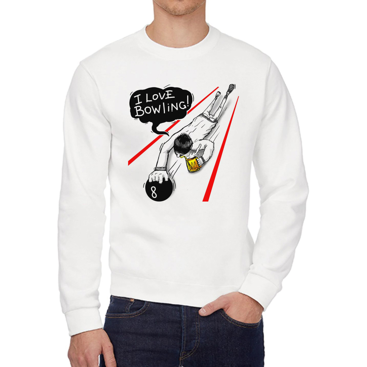 

Свитшот унисекс CoolPodarok W0151501 белый 56 RU, W0151501