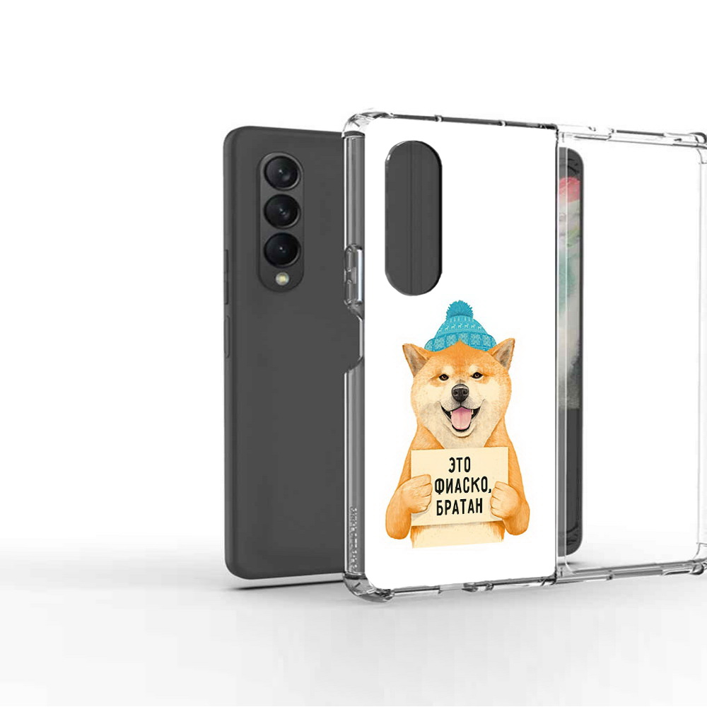 

Чехол MyPads Tocco для Samsung Galaxy Z Fold 3 фиаско, Прозрачный, Tocco