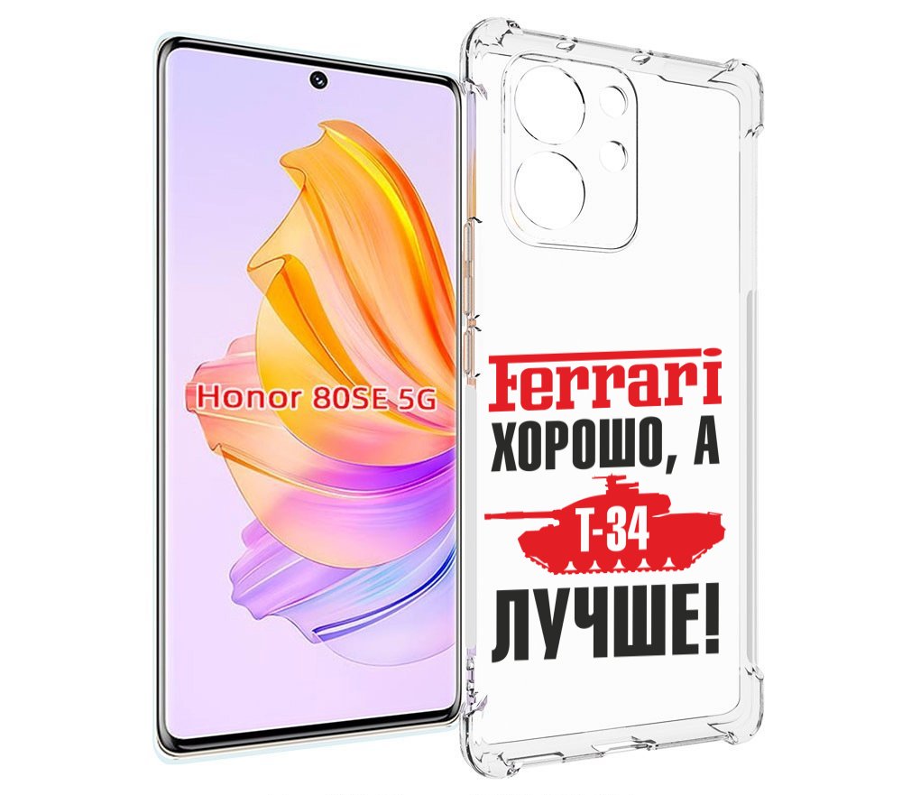 

Чехол MyPads т 34 лучше для Honor 80 SE, Прозрачный, Tocco
