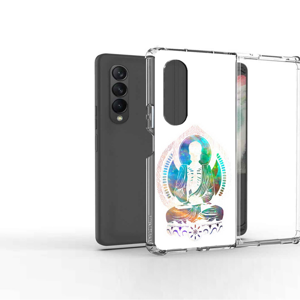 

Чехол MyPads Tocco для Samsung Galaxy Z Fold 3 умный скелет, Прозрачный, Tocco