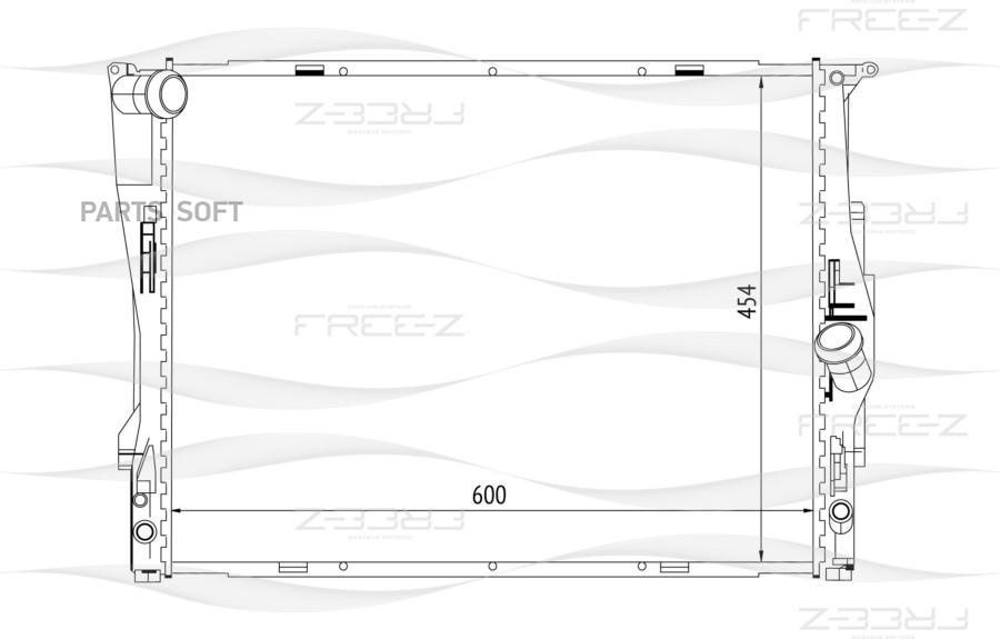 

Радиатор 600x454