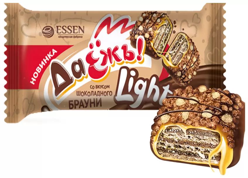 

Конфеты вафельные Даежь light шоколадный брауни