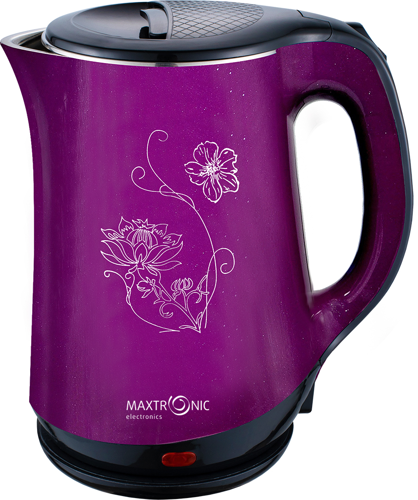 Чайник электрический MAXTRONIC MAX-107 2.3 л фиолетовый утюг maxtronic max yb ss203 фиолетовый