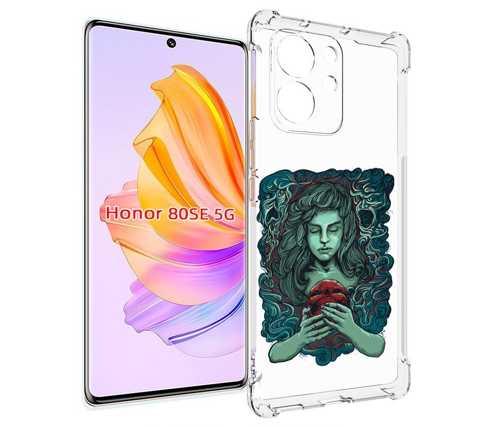 

Чехол MyPads спящая девушка для Honor 80 SE, Прозрачный, Tocco