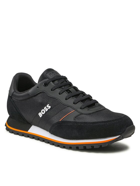 

Кроссовки мужские BOSS 50470152 черные 44 EU, Черный, 50470152