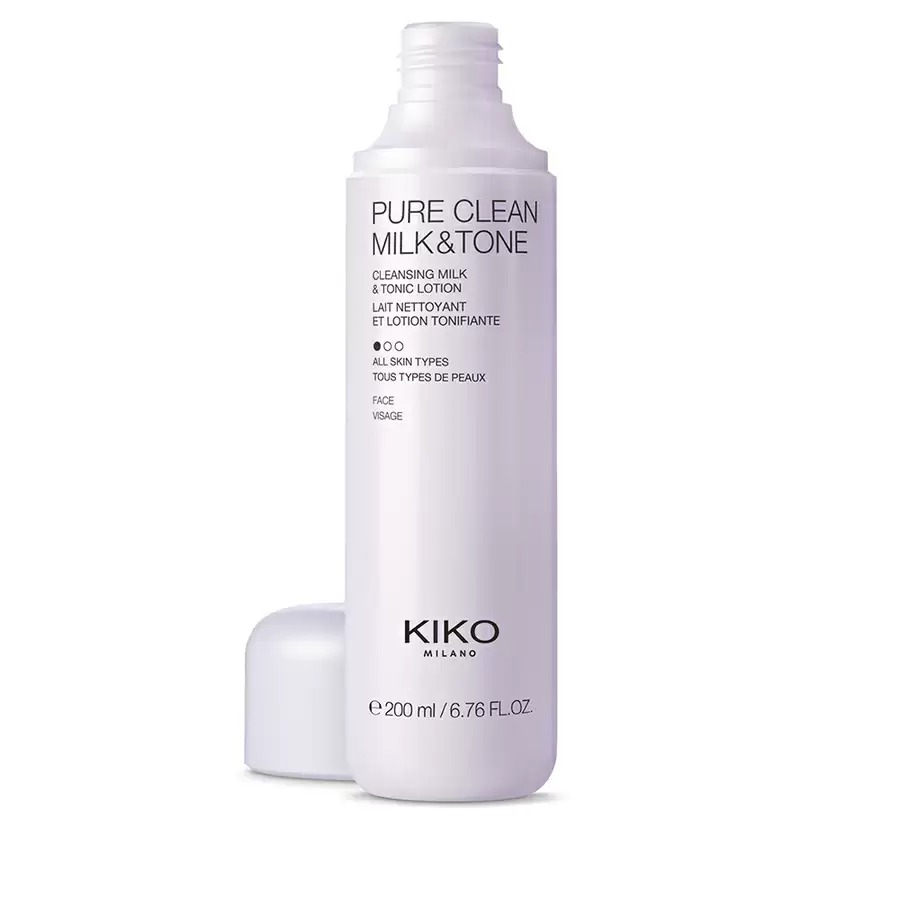 Очищающее молочко и тоник Kiko Milano Pure clean milk & tone 200 мл
