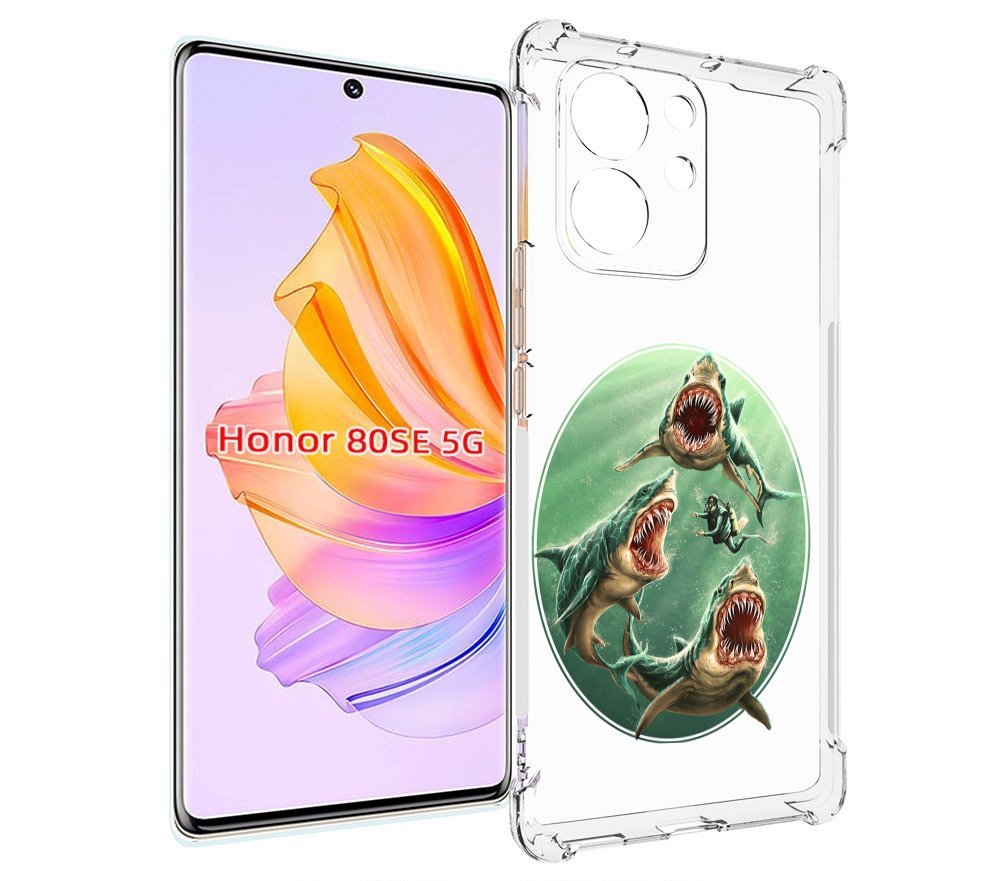 

Чехол MyPads синяя бездна для Honor 80 SE, Прозрачный, Tocco