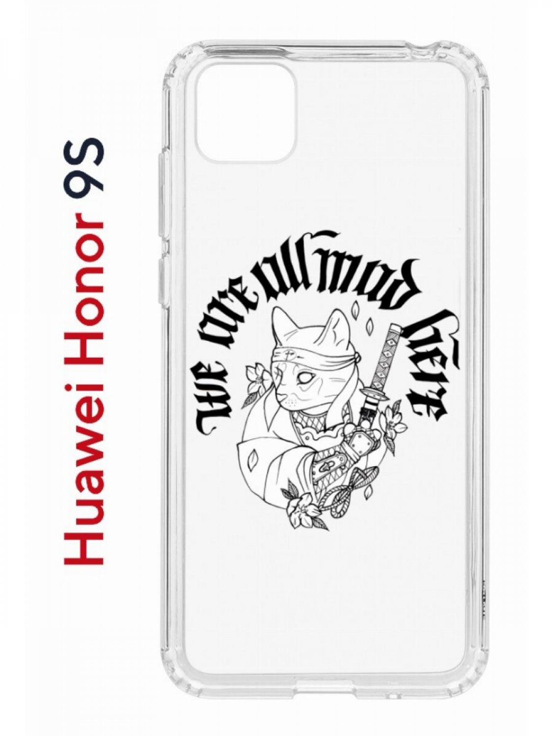 

Чехол на Honor 9S, Huawei Y5p 2020 с принтом Kruche Print J-Cat, противоударный бампер, Прозрачный;белый;черный;серый, Хонор 9с, Хуавей Ю5п