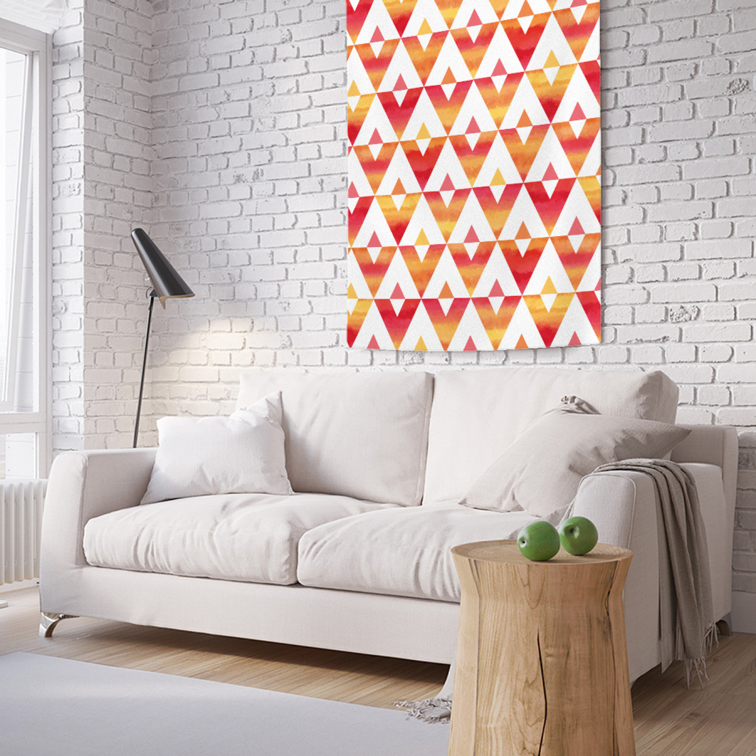 

Вертикальное фотопанно на стену JoyArty Отражение треугольников 100x150 см, Отражение треугольников