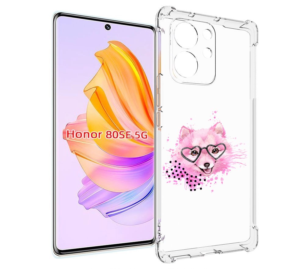 

Чехол MyPads розовый волченок для Honor 80 SE, Прозрачный, Tocco