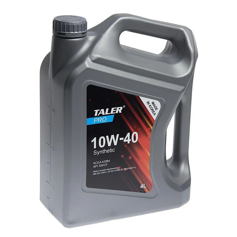 Моторное масло TalleR синтетическое PRO A3/B4 10W40 4л
