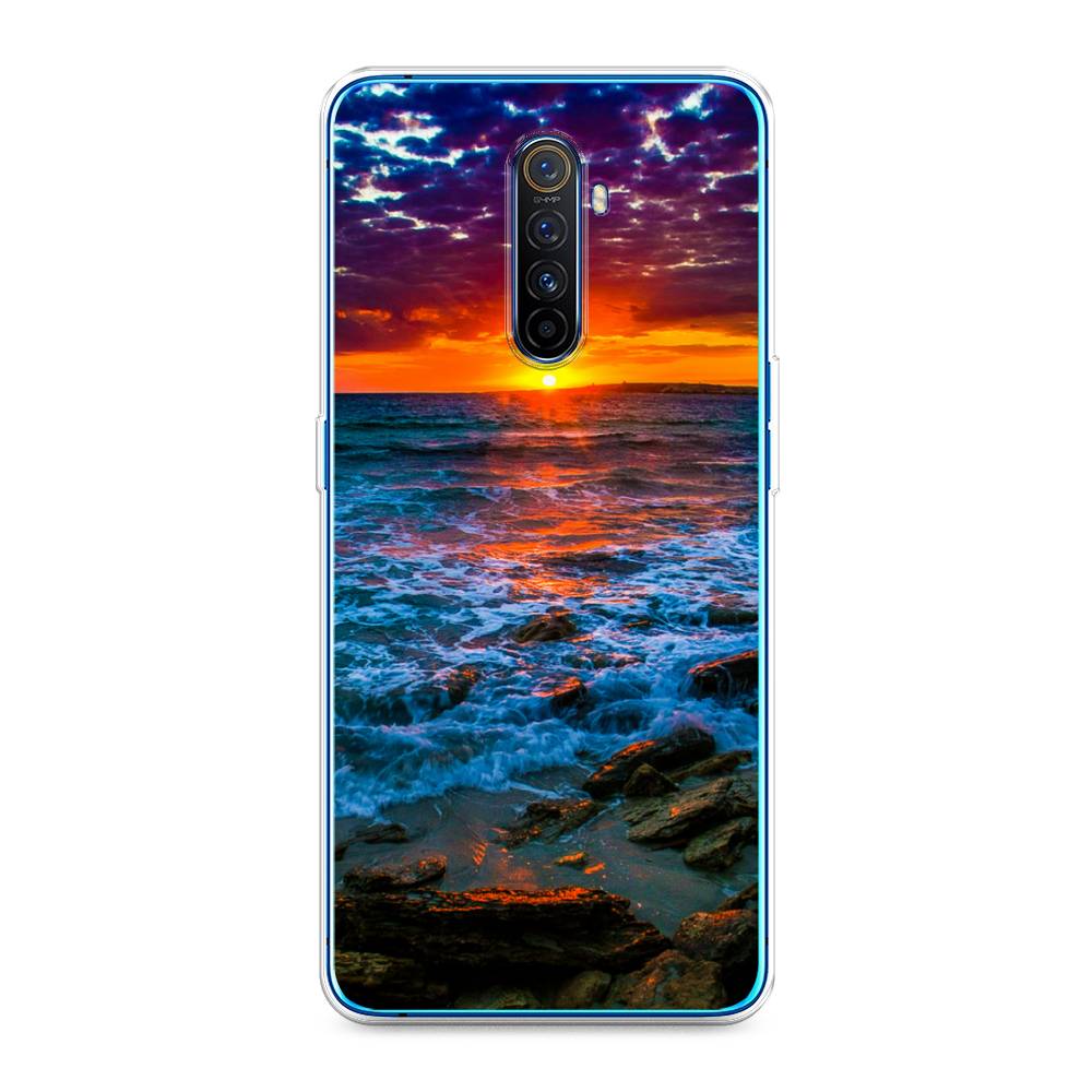 

Чехол на Realme X2 Pro "Закат 1", Оранжевый;синий, 251750-2