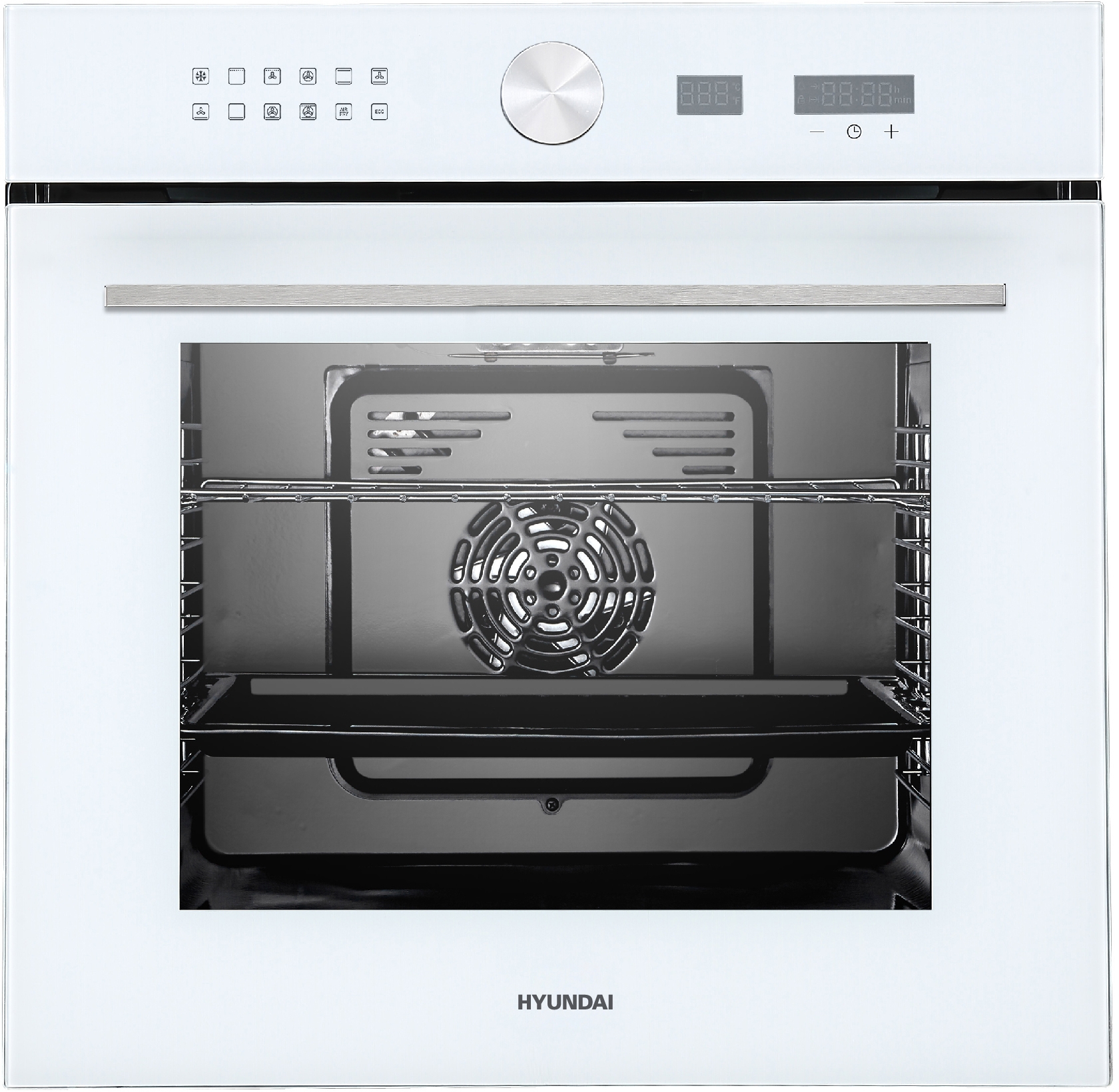 

Встраиваемый электрический духовой шкаф HYUNDAI HEO 6745 WG белый, HEO 6745 WG