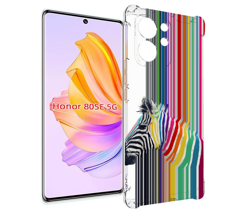 

Чехол MyPads радужная зебра для Honor 80 SE, Прозрачный, Tocco