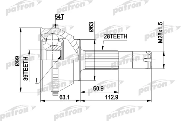 

PATRON ШРУС PATRON PCV1120