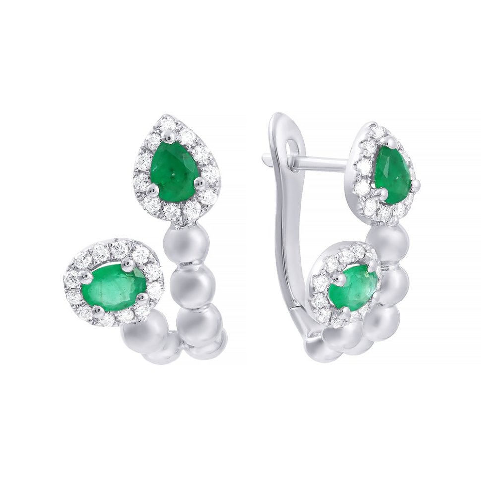 

Серьги из золота Джей Ви ME36518-WD-EM_SR_EM_EM_WG, изумруд/бриллиант, ME36518-WD-EM_SR_EM_EM_WG
