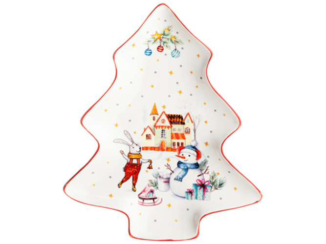 

ТАРЕЛКА LEFARD WINTER STORY СЕРВИРОВОЧНАЯ, 29*24СМ 260-734, Белый;красный