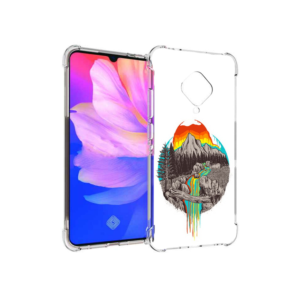 

Чехол MyPads Tocco для Vivo V17 Радужный водопад (PT147343.378.144), Прозрачный, Tocco