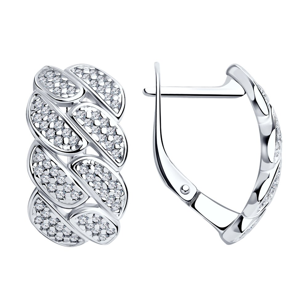 

Серьги из серебра SOKOLOV 94025273, фианит, 94025273