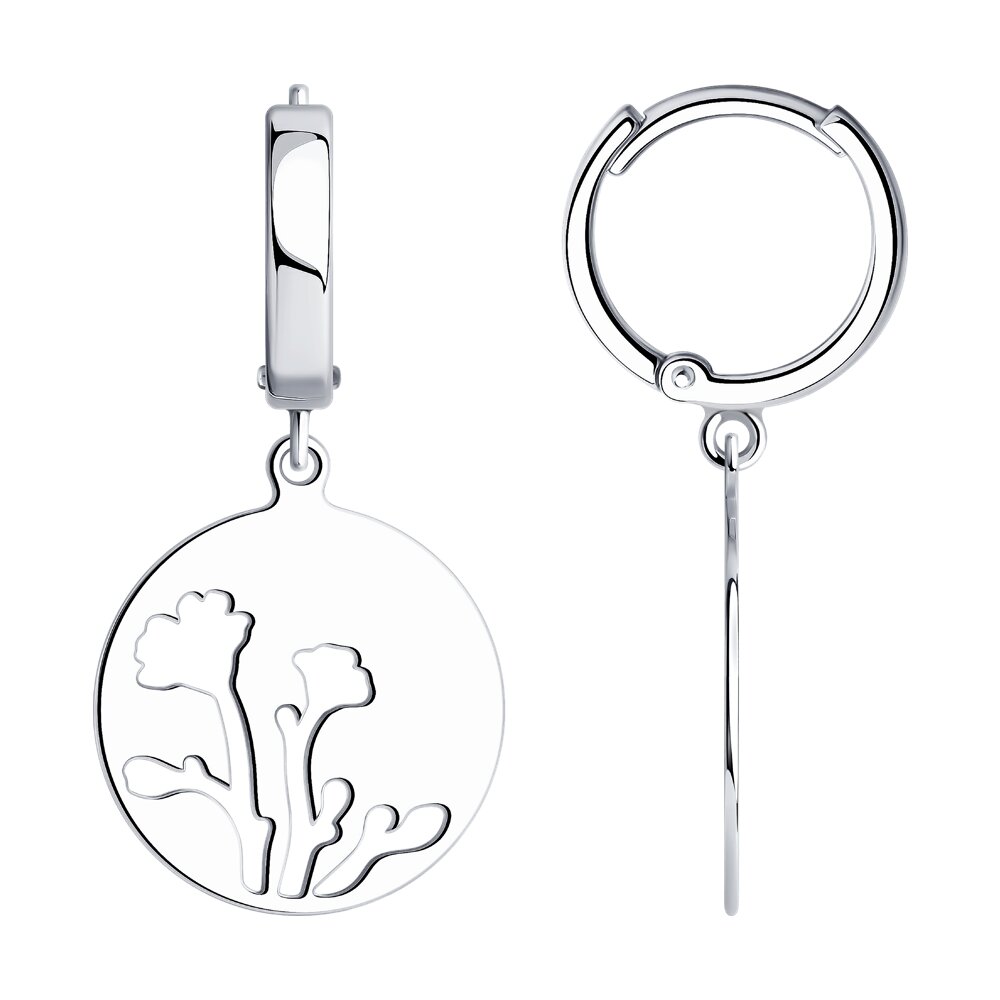 

Серьги из серебра без вставки SOKOLOV 94025259, 94025259
