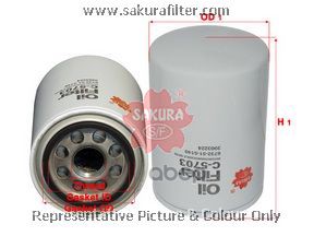 

С5703_Фильтр Масляный Ноndа/Мitsubishi /Нуndаi /Маzdа /Кiа SAKURA c5703