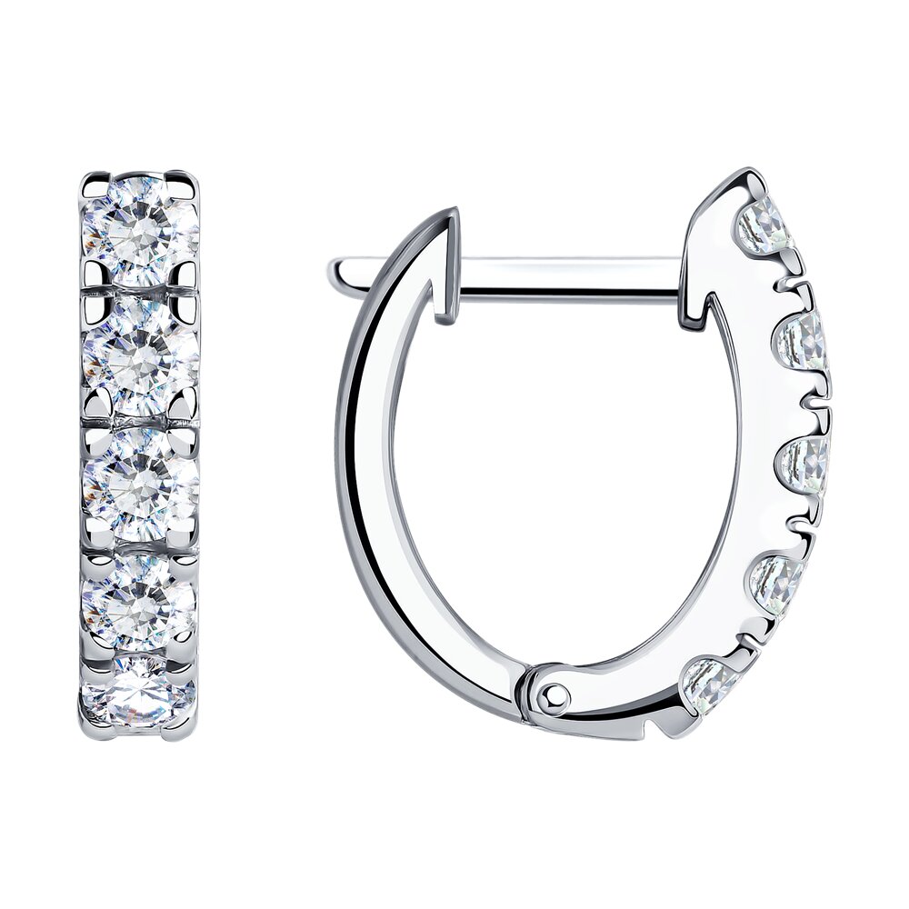 

Серьги из серебра SOKOLOV 94025232, фианит, 94025232