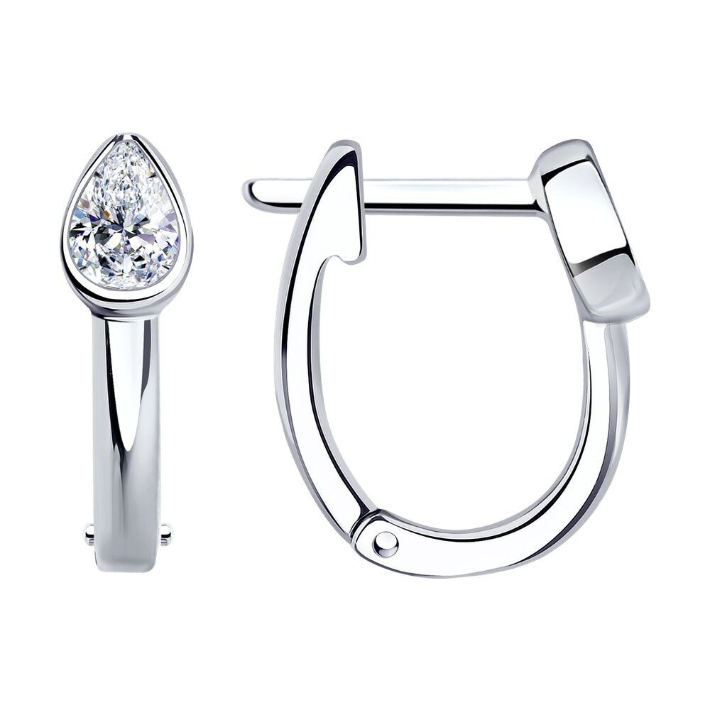 

Серьги из серебра с фианитом SOKOLOV 94025121, 94025121