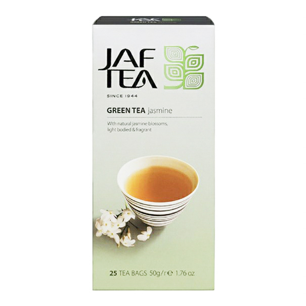 Чай зеленый Jaf Tea Jasmine с жасмином в пакетиках 2 г х 25 шт