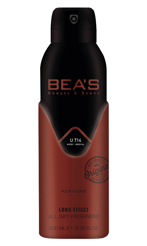 

Парфюмированный дезодорант-аэрозоль BEA'S U714 унисекс, 200 мл