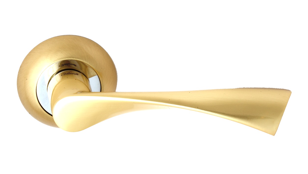Комплект дверных ручек Vilardi Агата STG Матовое золото