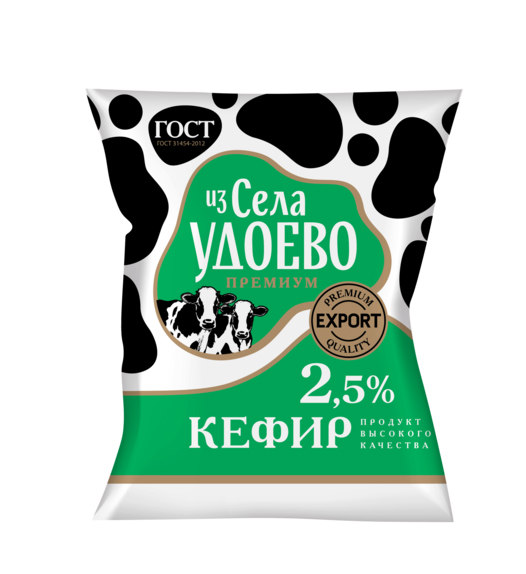 

Кефир Из села Удоево 2,5% бзмж 450 мл