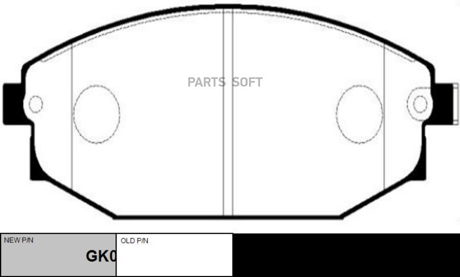 

Тормозные колодки Ctr gk0471