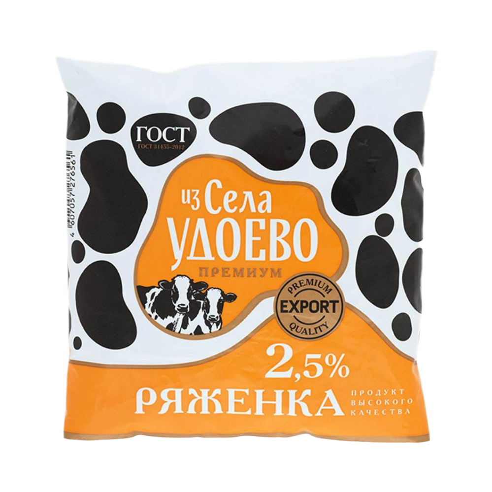 

Ряженка Из села Удоево 2,5% 450 мл