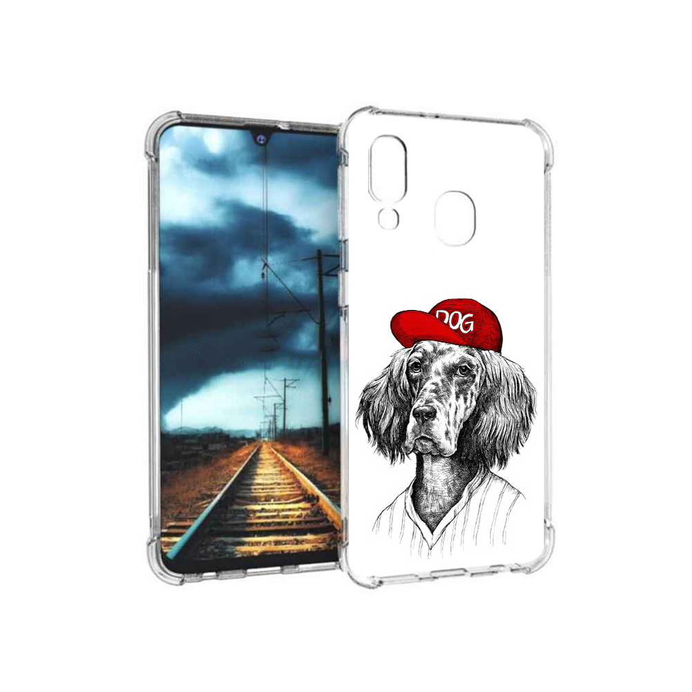 

Чехол MyPads Tocco для Samsung Galaxy A40 дог (PT128655.504.333), Прозрачный, Tocco