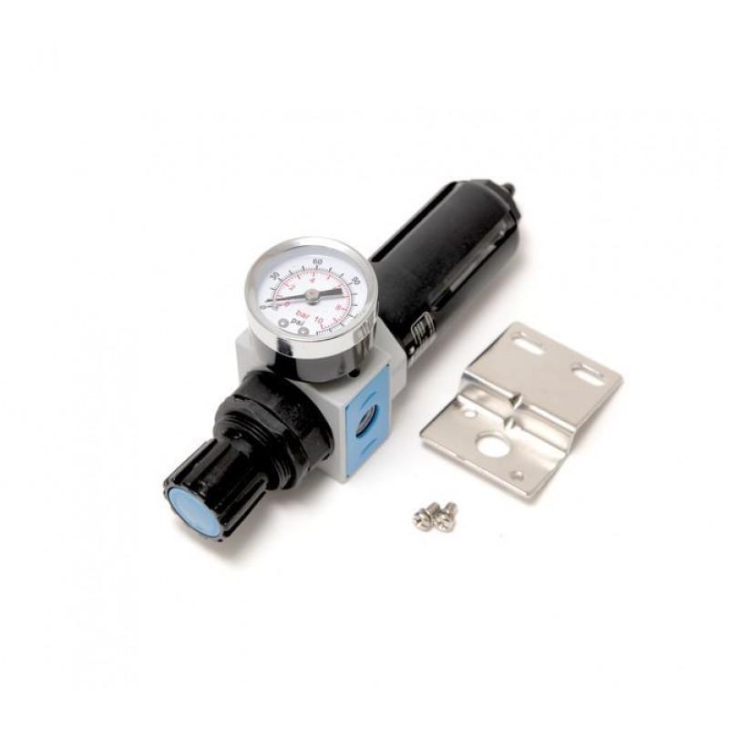 Фильтр-регулятор с индикатором давления для пневмосистем 1/4 Forsage F-EW2000-02 фильтр регулятор start