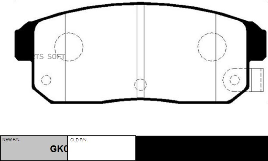 

Тормозные колодки Ctr gk0977
