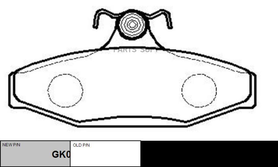 Тормозные колодки Ctr gk0310