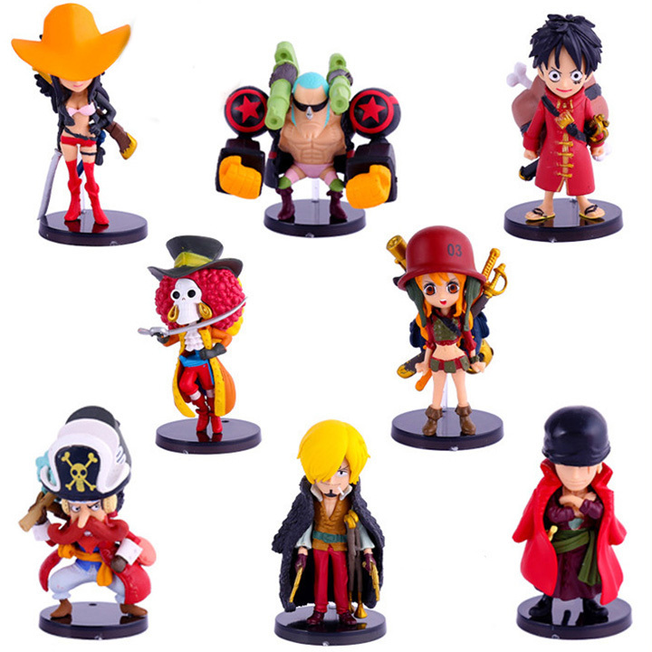 фото Набор фигурок geek place пираты соломенной шляпы one piece аниме figure.большой куш.9шт