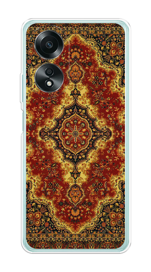 

Чехол на Oppo A58 4G "Ковер", Коричневый;золотистый;красный, 2514950-1