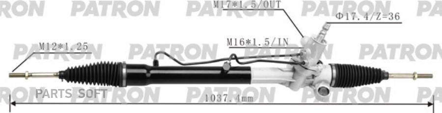

Рейка рулевая TOYOTA YARIS L 1999 - 2005 1.0/1.3/1.4D PATRON PSG3056