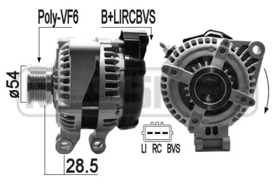 

ERA Генератор RANGE ROVER IIISPORT 4.24.4 06-13 ERA 209291